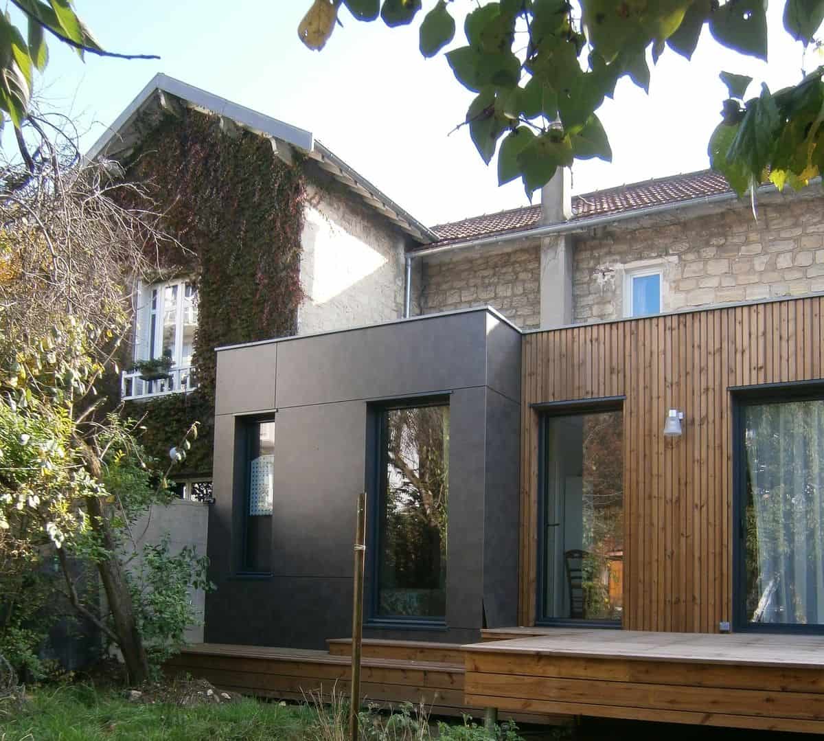 MS Baticonseil extension bardage panneaux hpl